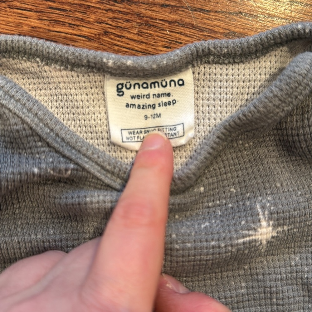 Gray Starry Kids Pajamas - Picture 2 of 3